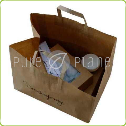 Torba papierowa na wynos 320x220x250mm Pure Planet