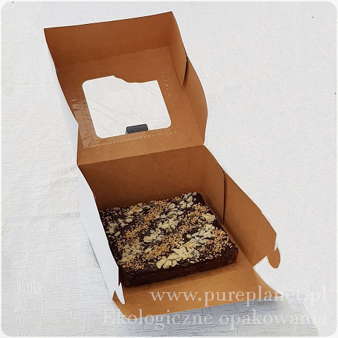 Pudełko 28x28x13cm z okienkiem na ciasta - Pure Planetdełko z okienkiem 28x28cm Hersta