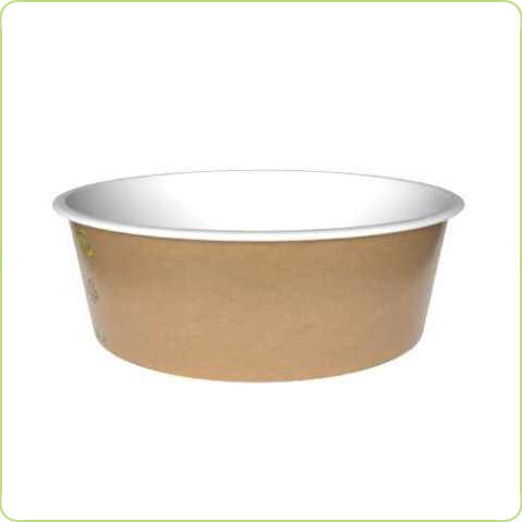 Miska papierowa kraft na sałatki o pojemności 750ml Pure Planet
