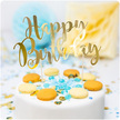Urodzinowa dekoracja tortu - lustrzany topper Happy Birthday