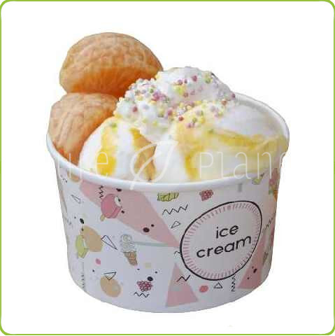 Papierowe miseczki do lodów 130ml - Ice Cream KRAM - Pure Planet