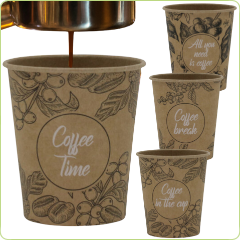 jednorazowe kubeczki na kawe 300ml Pure Planet
