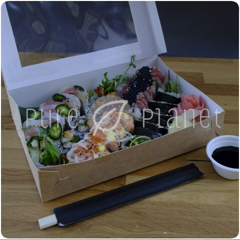 Ekologiczne pudelko na sushi 26x19x5cm - Pure Planet