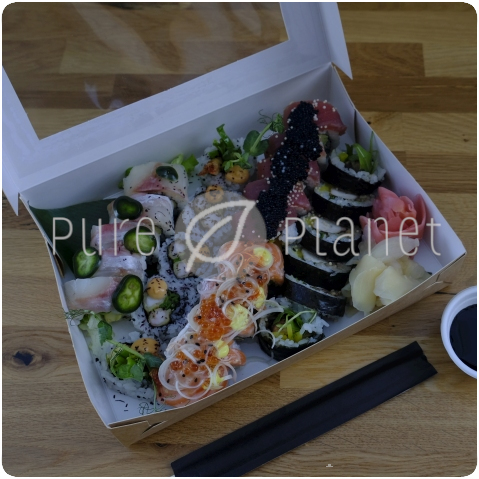 Tekturowe pudelko na sushi 26x19x5cm - Pure Planet