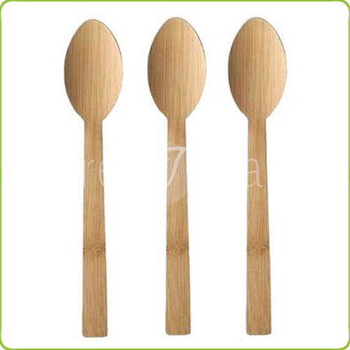 Łyżki bambusowe 17cm (100 sztuk)