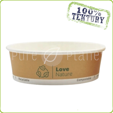 Miska papierowa do sałatek 500ml Pure Planet