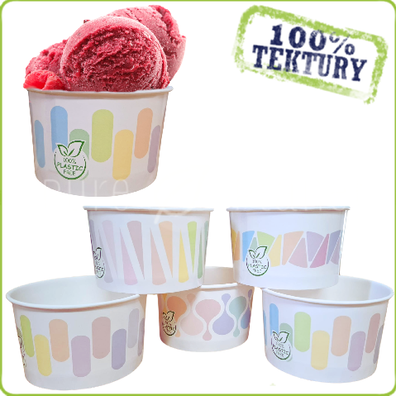 Pastelowe miseczki na lody 245ml - Pure Planet