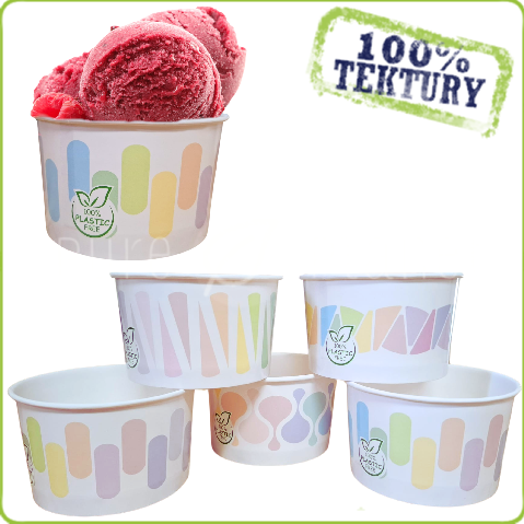 Pastelowe miseczki na lody 245ml - Pure Planet
