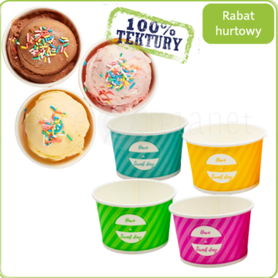 miseczki na lody 130ml bez SUP Pure Planet