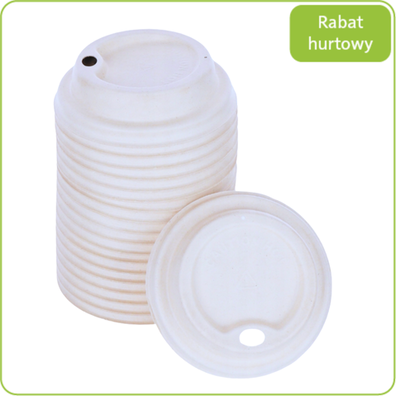 pokrywki z trzciny cukrowej do kubkow 250ml Pure Planet