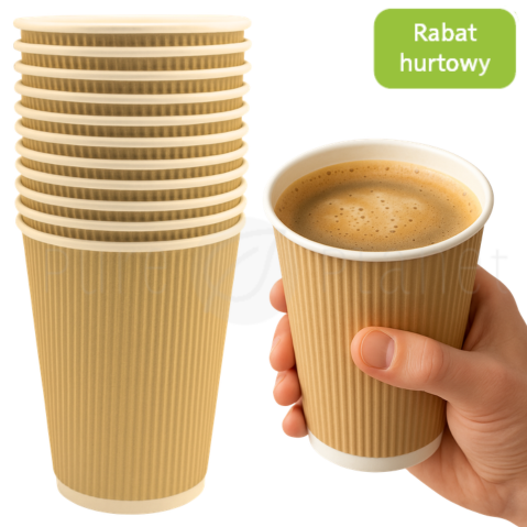 Kubek jednorazowy do kawy bez oplaty konsumenckiej 300ml Pure Planet